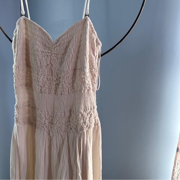 Free People Elegant Cream Strap Dress - Picture 2 of 5